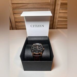 Citizen Black and Brown Watches Elegant Accessories